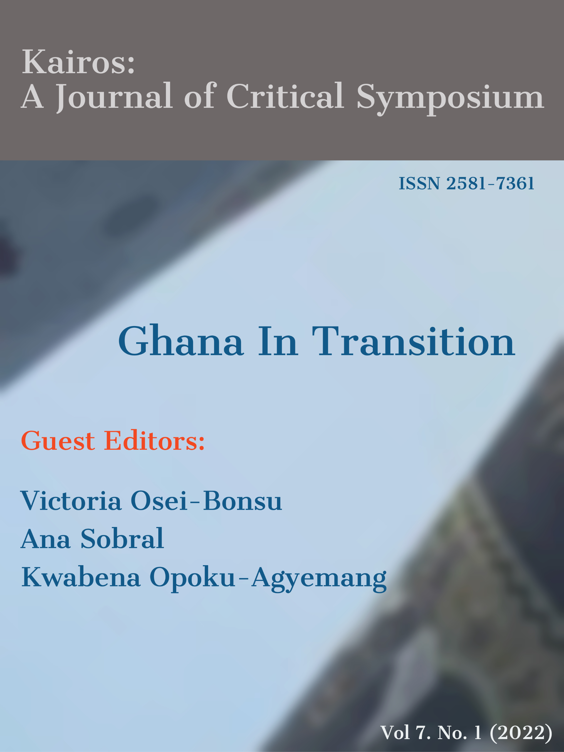 					View Vol. 7 No. 1 (2022): Special Issue: Ghana In Transition
				